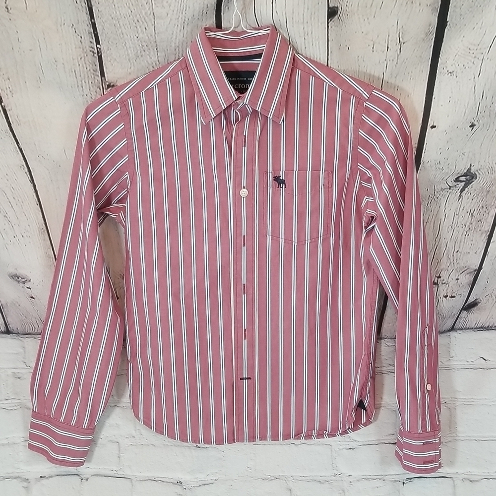 Abercrombie kids boys button down shirt